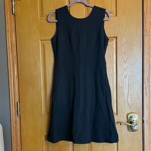 Lands' End Classic Black Mini Dress